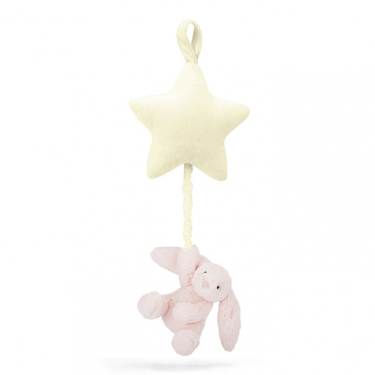 Little Jellycat Bashful Pink Bunny Star Musical Pull i gruppen Kampanjer / Outlet / Outlet Leksaker / Outlet Leksaker 0-1 år hos Bonti (20210877)