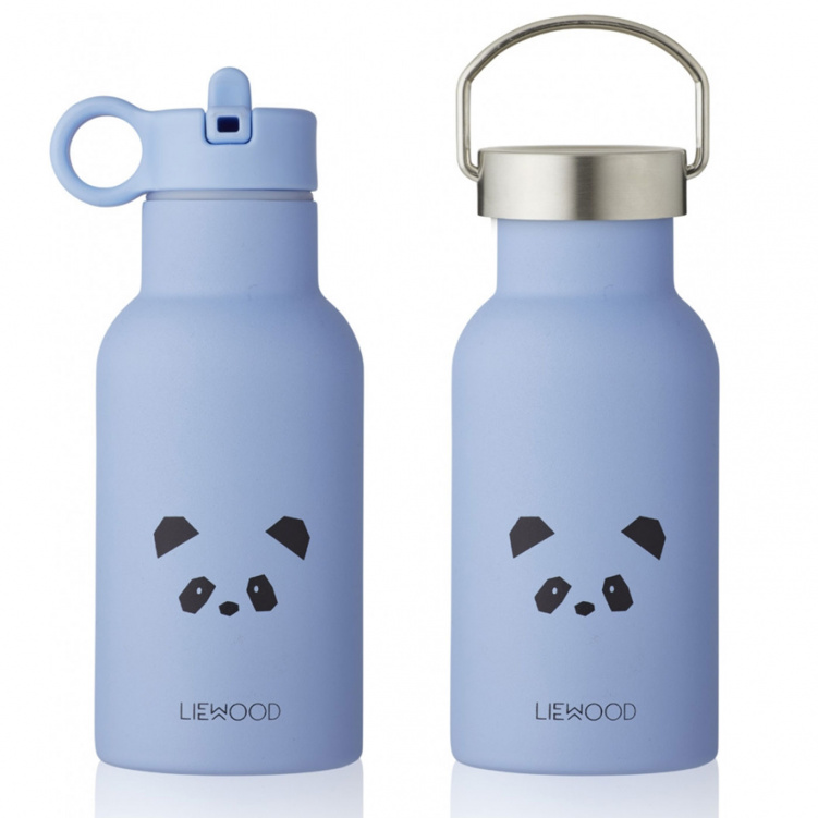 Liewood Anker Flaska Panda Sky Blue i gruppen Babytillbehör / Äta och mata / Termosar hos Bonti (20211003)