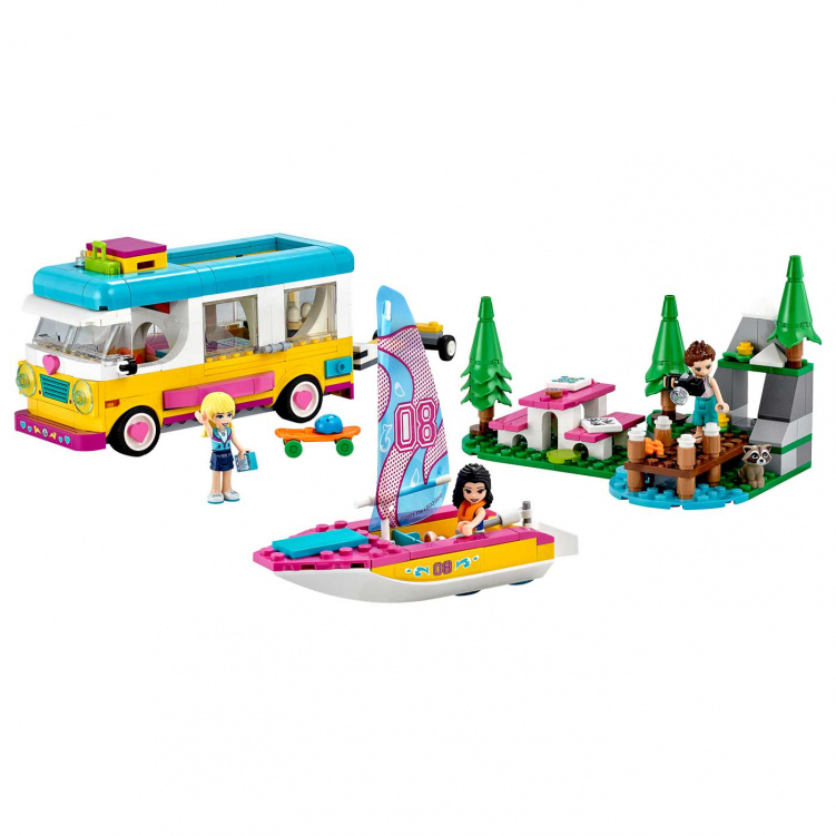 LEGO Friends 41681 Husbil och segelbåt i skogen i gruppen Leksaker / Byggklossar & byggleksaker / LEGO / LEGO Friends hos Bonti (20212558)
