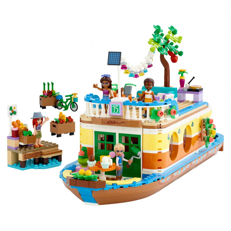 LEGO Friends 41702 Kanalhusbåt i gruppen Leksaker / Byggklossar & byggleksaker / LEGO / LEGO Friends hos Bonti (2023446)