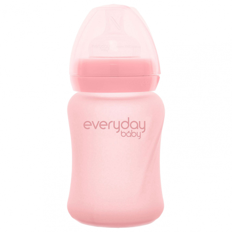 Everyday Baby Nappflaska Glas Healthy+ 150 ml Rose Pink i gruppen Kampanjer / Outlet / Outlet Babytillbehör / Outlet Äta & mata hos Bonti (2024722)