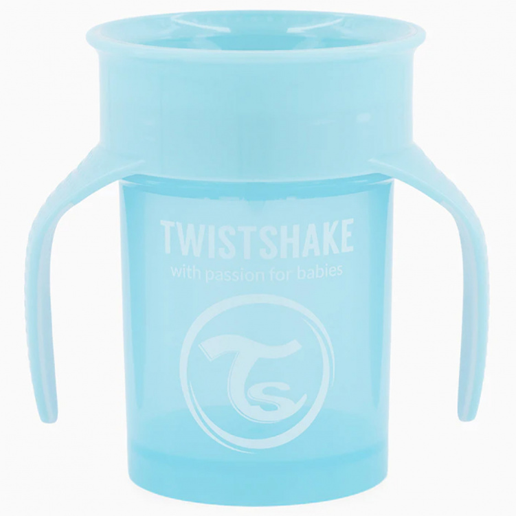 Twistshake 360 Cup 6m+ Pastel Blue i gruppen Babytillbehör / Äta och mata / Muggar, flaskor och glas hos Bonti (2024885)