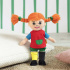 Pippi Docka 20 cm i gruppen Leksaker / Dockor och tillbehör / Dockor hos Bonti (2026039)