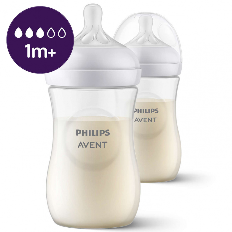 Philips Avent Natural Response Nappflaska 260 ml 2-pack i gruppen Babytillbehör / Äta och mata / Nappflaskor och dinappar hos Bonti (230001371)