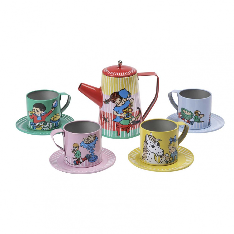 Pippi Leksaksservis i plåt i gruppen Leksaker / Populära varumärken / Micki Leksaker hos Bonti (230004628)