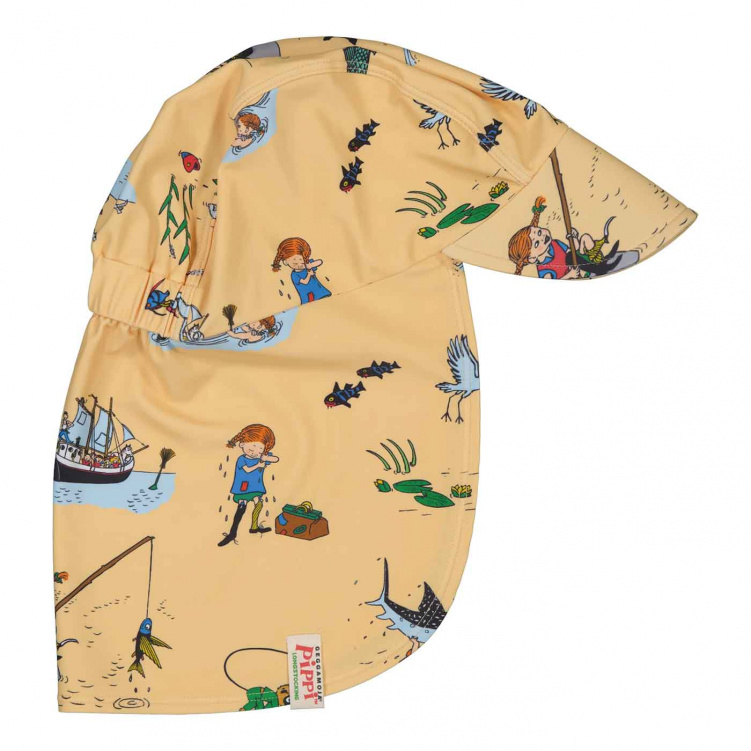 Geggamoja UV-Solkeps Pippi Långstrump Gul i gruppen Barnkläder / Sol och bad / Solhattar hos Bonti (37660-PI-GUL)