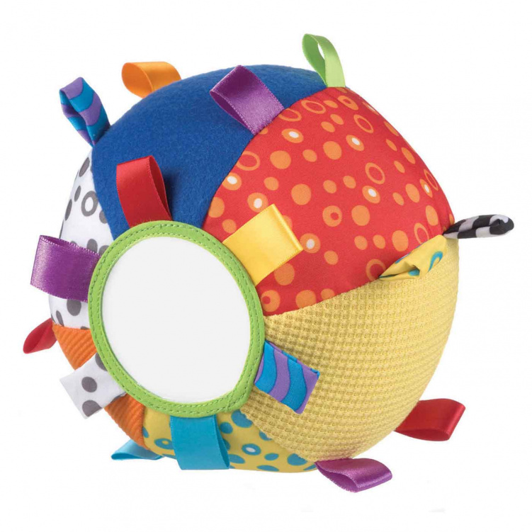 Playgro Loopy Loops Mjuk boll med spegel i gruppen Leksaker / Babyleksaker / Aktivitetsleksaker hos Bonti (9321104802712)