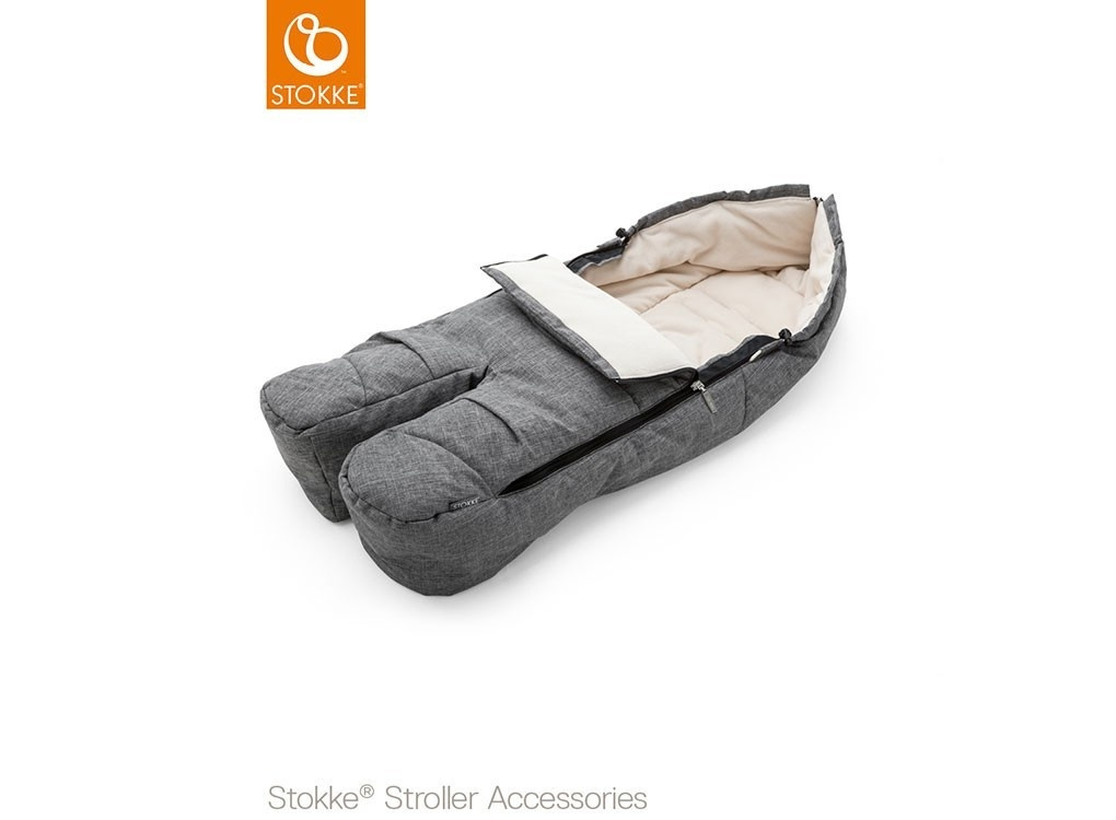 Stokke footmuff 2025 black melange