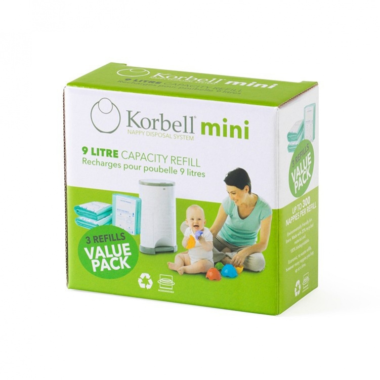 Korbell Mini Refill 3-pack i gruppen Kampanjer / Outlet / Outlet Babytillbehör / Outlet Sköta hos Bonti (99902050)