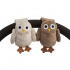 Rätt Start Baby Owls Handtagsskallror 2-pack i gruppen Leksaker / Babyleksaker / Skallror hos Bonti (999051279)