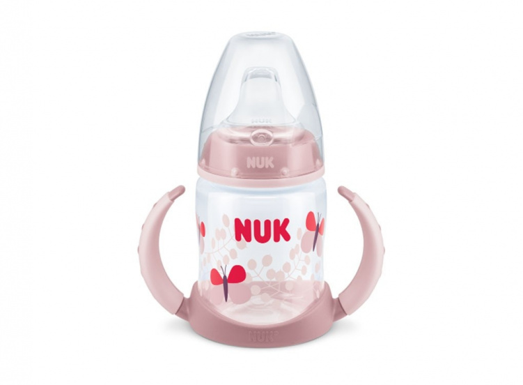 NUK FC Drickpipsflaska Silikon 150 ml Rosa i gruppen Babytillbehör / Äta och mata / Muggar, flaskor och glas hos Bonti (999051447)