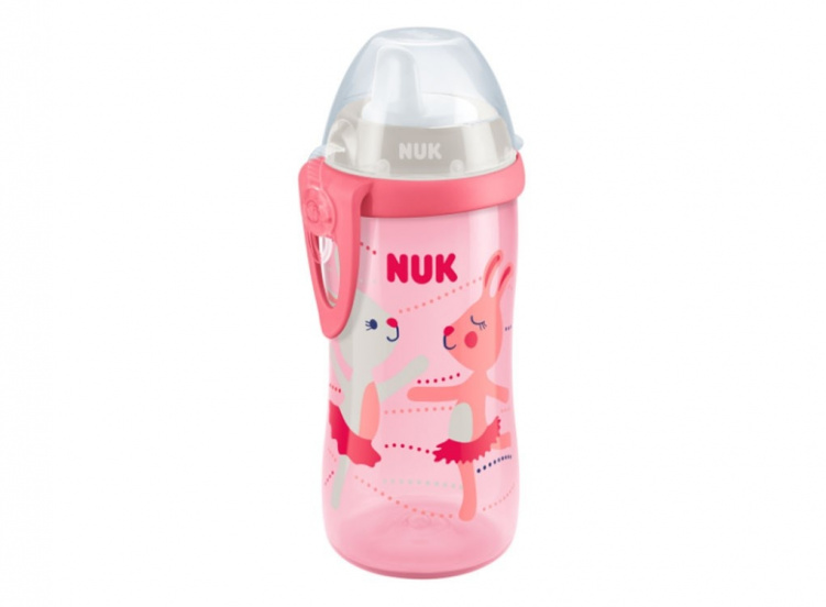 NUK Kiddy Cup Rosa/Hare i gruppen Babytillbehör / Äta och mata / Muggar, flaskor och glas hos Bonti (999051448)