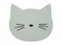 Liewood Aura Underlägg Cat Dusty Mint i gruppen Babytillbehör / Äta och mata / Underlägg hos Bonti (999051624)