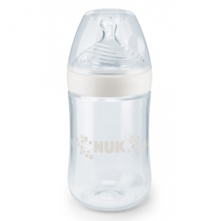 NUK Nappflaska Nature Sense Vit 260 ml i gruppen Babytillbehör / Äta och mata / Nappflaskor och dinappar hos Bonti (999053057)
