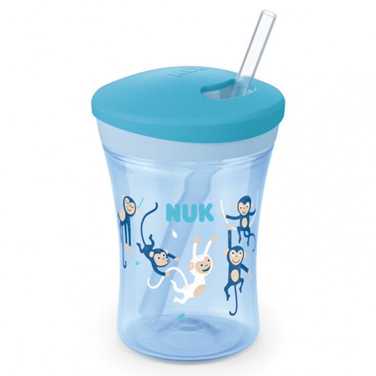NUK Mugg Evolution Action Cup Blå i gruppen Babytillbehör / Äta och mata / Muggar, flaskor och glas hos Bonti (999053556)