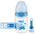 NUK Nappflaska First Choice+ Temperaturkontroll 150 ml Blå i gruppen Babytillbehör / Äta och mata / Nappflaskor och dinappar hos Bonti (999055778)