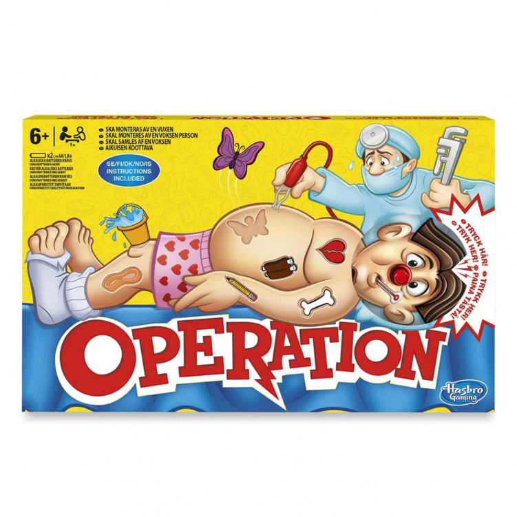 Hasbro Operation Spel i gruppen Leksaker / Spel och pussel / Alla spel hos Bonti (999563244)