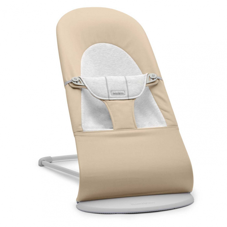 BabyBjörn Babysitter Balance Vävd Jersey Beige/Grå i gruppen Presenttips / Babyshower hos Bonti (BABJ005383)