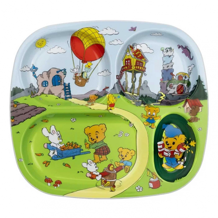 Bamse Facktallrik i gruppen Babytillbehör / Äta och mata / Tallrikar och skålar hos Bonti (BAMS1654)