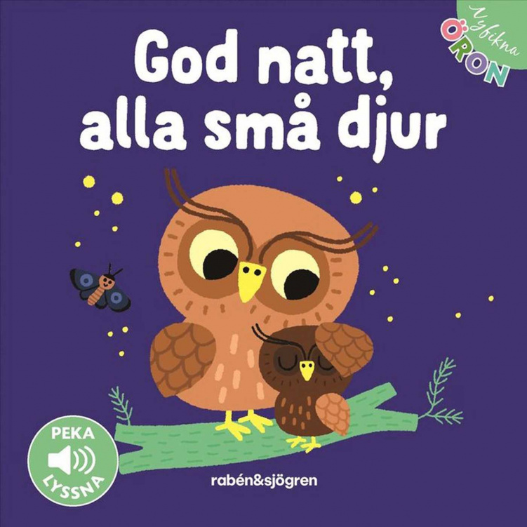 Pekbok Nyfikna Öron God natt alla små djur i gruppen Leksaker / Barnböcker hos Bonti (BOK9789129752885)