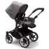 Bugaboo Donkey 5 Mono Komplett Graphite/Grey mélange-Grey mélange i gruppen Barnvagnar / Varumärken / Bugaboo / Bugaboo Donkey 5 hos Bonti (BUBO100000001)