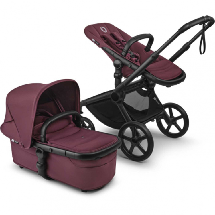 Bugaboo Fox 5 Renew Black/Dark Cherry i gruppen Barnvagnar / Varumärken / Bugaboo / Bugaboo Fox 5 hos Bonti (BUBO100051109)