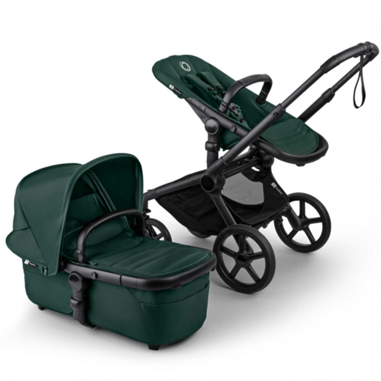Bugaboo Fox 5 Renew Barnvagn Black/Fern Green i gruppen Barnvagnar / Varumärken / Bugaboo / Bugaboo Fox 5 hos Bonti (BUBO100403013)