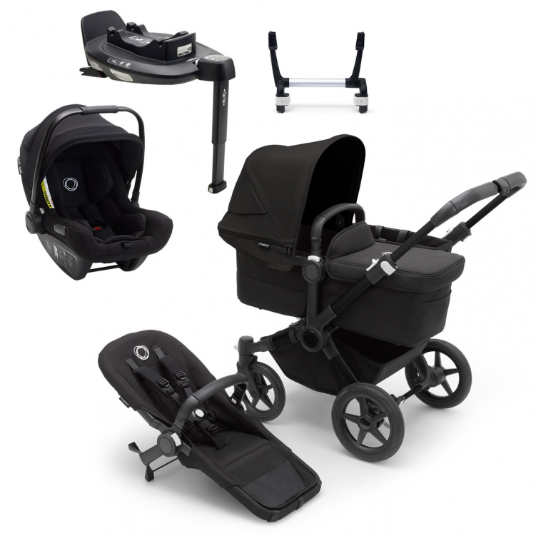 Bugaboo Donkey 5 Mono Duovagn + Bugaboo Babyskydd och bas i gruppen Barnvagnar / Varumärken / Bugaboo / Bugaboo Donkey 5 hos Bonti (BUBOD5NTS)