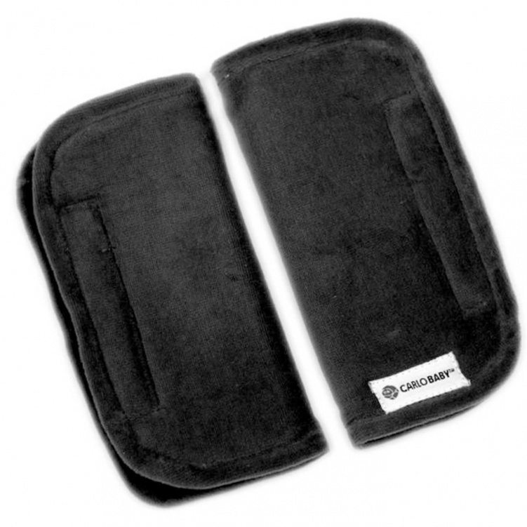 Carlobaby Bältesskydd Svart 2-pack i gruppen Bilbarnstolar / Bilstolstillbehör / Övriga bilstolstillbehör hos Bonti (CABA7350001621692)
