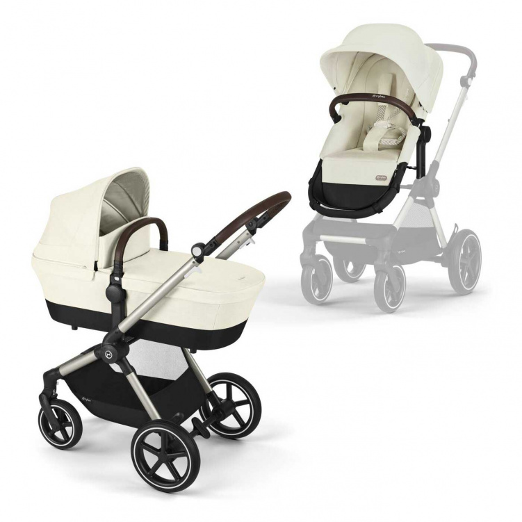 Cybex Eos Lux Duovagn Seashell Beige i gruppen Barnvagnar / Varumärken / Cybex / Cybex Eos hos Bonti (CYBE522003851)