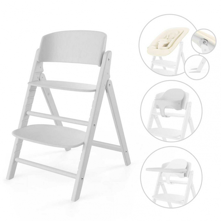 Cybex Click & Fold 4-i-1 Matstol All White i gruppen Möbler och inredning / Matstolar och tillbehör / Cybex Click & Fold hos Bonti (CYBE524000857)