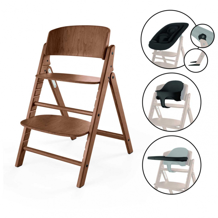 Cybex Click & Fold 4-i-1 Matstol All Natural Dark i gruppen Möbler och inredning / Matstolar och tillbehör / Cybex Click & Fold hos Bonti (CYBE525000965)