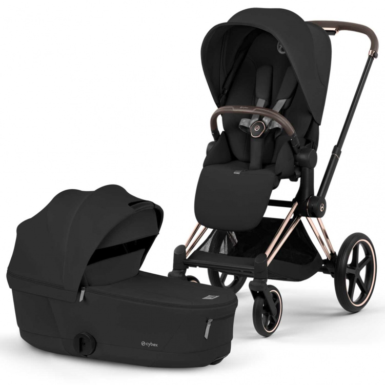 Cybex Priam Duovagn Rosegold/Sepia Black i gruppen Barnvagnar / Varumärken / Cybex / Cybex Priam hos Bonti (CYBE526000001)
