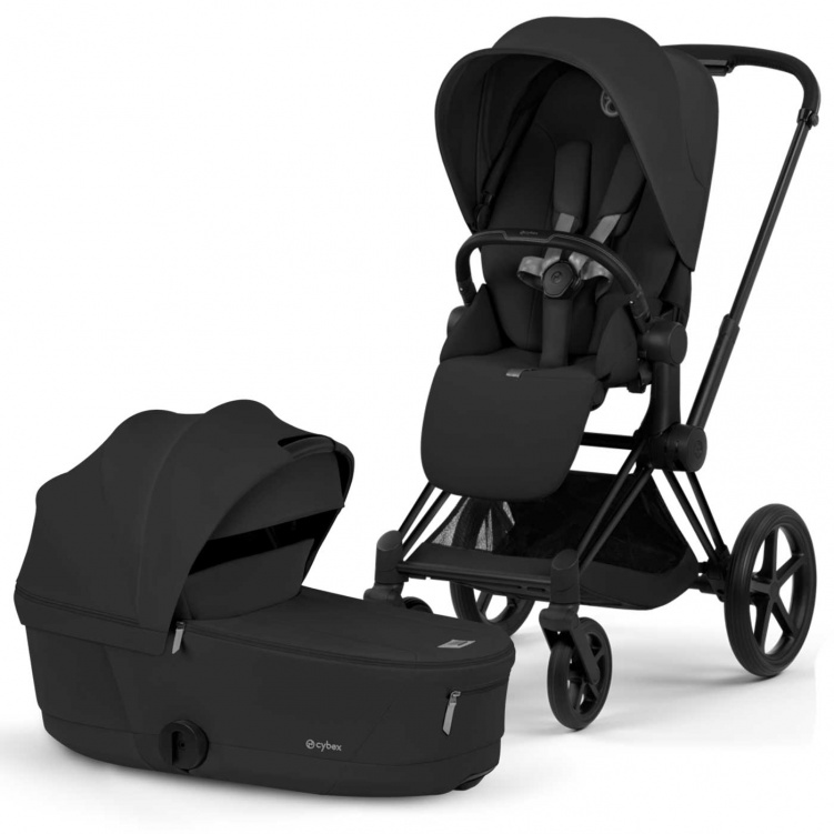 Cybex Priam Duovagn Matt Black/Sepia Black i gruppen Barnvagnar / Varumärken / Cybex / Cybex Priam hos Bonti (CYBE526000011)