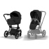 Cybex Priam Duovagn Matt Black/Sepia Black i gruppen Barnvagnar / Varumärken / Cybex / Cybex Priam hos Bonti (CYBE526000011)