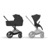 Cybex Priam Duovagn Matt Black/Sepia Black i gruppen Barnvagnar / Varumärken / Cybex / Cybex Priam hos Bonti (CYBE526000011)