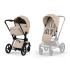 Cybex Priam Duovagn Matt Black/Cozy Beige i gruppen Barnvagnar / Varumärken / Cybex / Cybex Priam hos Bonti (CYBE526000021)