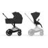 Cybex E-Priam Duovagn Matt Black/Sepia Black i gruppen Barnvagnar / Varumärken / Cybex / Cybex E-Priam hos Bonti (CYBE526000053)