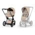 Cybex E-Priam Duovagn Matt Black/Cozy Beige i gruppen Barnvagnar / Varumärken / Cybex / Cybex E-Priam hos Bonti (CYBE526000065)