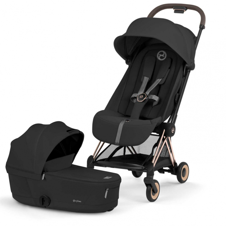 Cybex Coya Duovagn Rosegold/Sepia Black i gruppen Barnvagnar / Varumärken / Cybex / Cybex Coya hos Bonti (CYBE526000177)