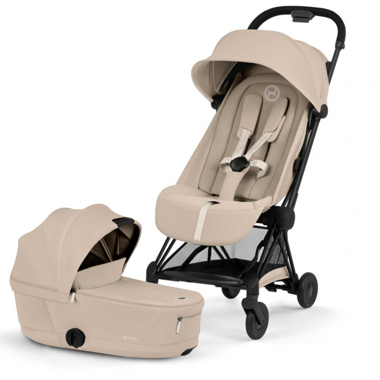 Cybex Coya Duovagn Matt Black/Cozy Beige i gruppen Barnvagnar / Varumärken / Cybex / Cybex Coya hos Bonti (CYBE526000189)