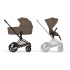 Cybex Priam Duovagn Matt Black/Coconut Brown i gruppen Barnvagnar / Varumärken / Cybex / Cybex Priam hos Bonti (CYBE526001485)