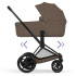 Cybex E-Priam Duovagn Matt Black/Coconut Brown i gruppen Barnvagnar / Varumärken / Cybex / Cybex E-Priam hos Bonti (CYBE526001491)
