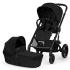 Cybex Balios S Lux DUO med Fold-Cot Moon Black i gruppen Barnvagnar / Varumärken / Cybex / Cybex Balios S hos Bonti (CYBE526001677)