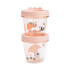 Done By Deer Barnmatsburkar 2-pack Tiny Farm Rosa i gruppen Babytillbehör / Äta och mata / Matförvaring hos Bonti (DOBD1256101)