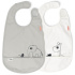 Done By Deer Haklapp Deer Friends 2-pack Grey i gruppen Kampanjer / Outlet / Outlet Babytillbehör / Outlet Äta & mata hos Bonti (DOBD1313525)