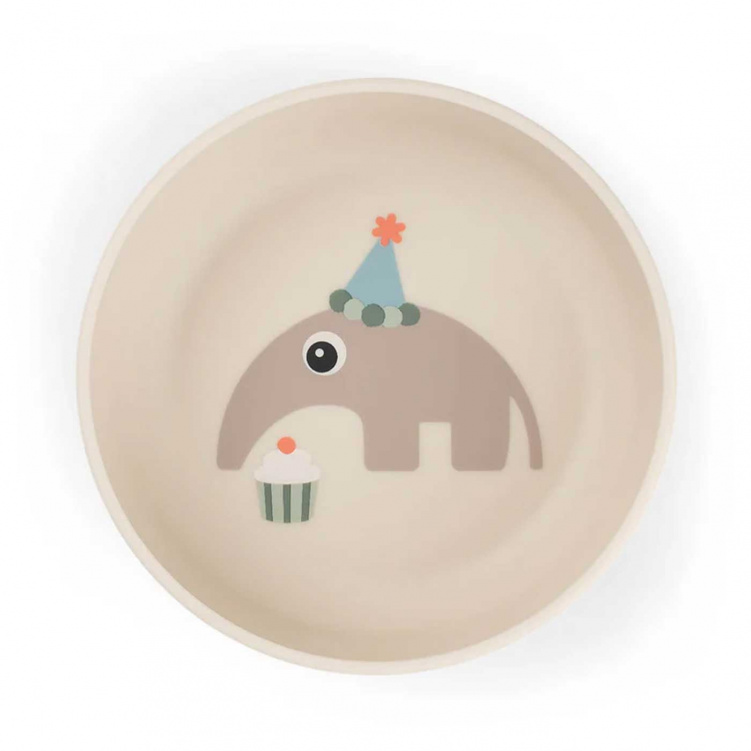 Done by Deer Foodie Skål Celebration Sand i gruppen Babytillbehör / Äta och mata / Tallrikar och skålar hos Bonti (DOBD1866489)