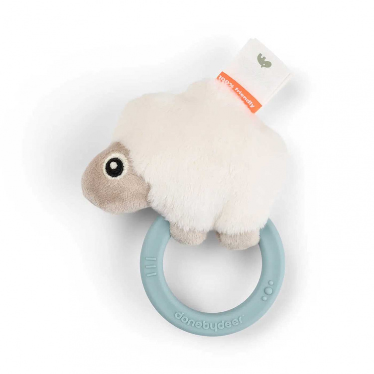 Done By Deer Bitring/Skallra Sheepy i gruppen Leksaker / Babyleksaker / Skallror hos Bonti (DOBD4353802)