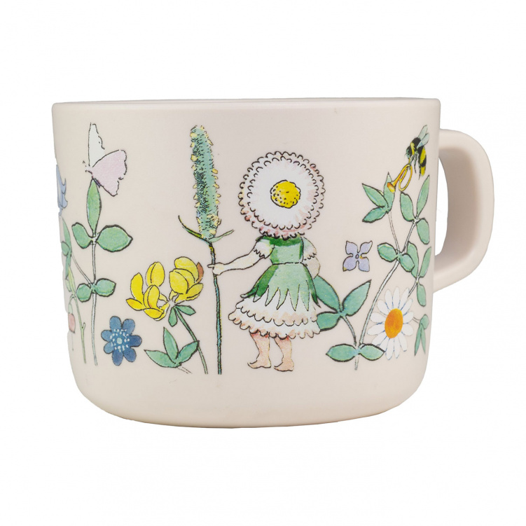 Elsa Beskow Blomsterfesten Mugg med handtag i gruppen Babytillbehör / Äta och mata / Muggar, flaskor och glas hos Bonti (ELBE3107)