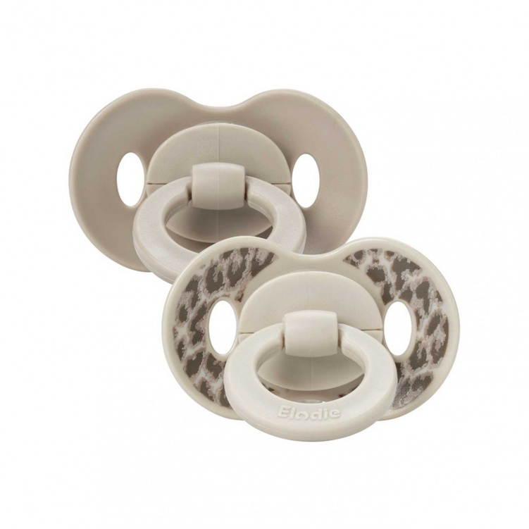 Elodie Binky Napp Silikon 2-pack 3+ mån Le Leopard i gruppen Babytillbehör / Nappar och tillbehör / Nappar 0-6 månader hos Bonti (ELOD30102211434NA)
